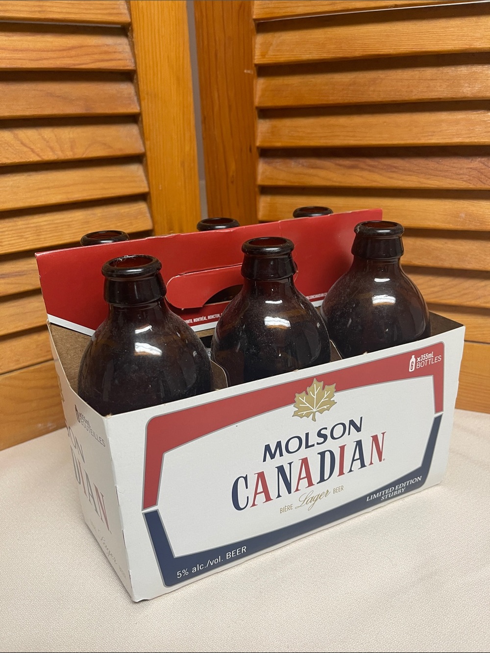 Molson Canadian Stubby Bottles - Limited Edition - Empty.